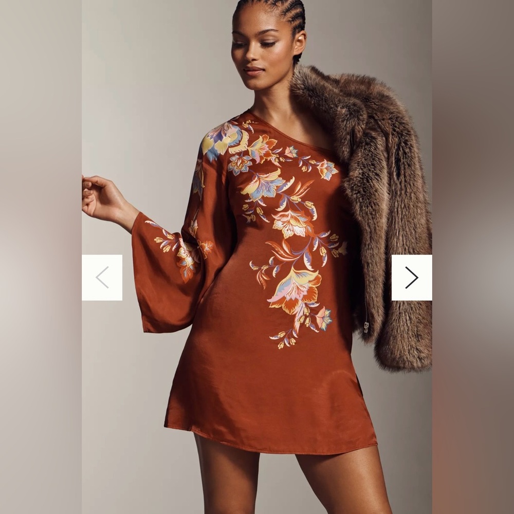 FARM Rio One Shoulder Floral Dress